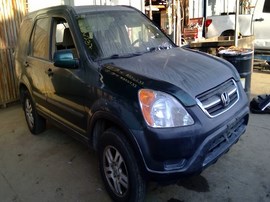 2002 HONDA CR-V, GREEN, EX MODEL, 2.4L, AT,  AWD,  A26237